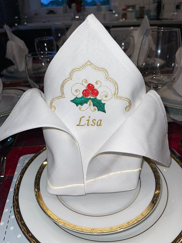 Personalised Christmas Napkins