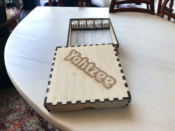 Travel Yahtzee Laser Engraved Set