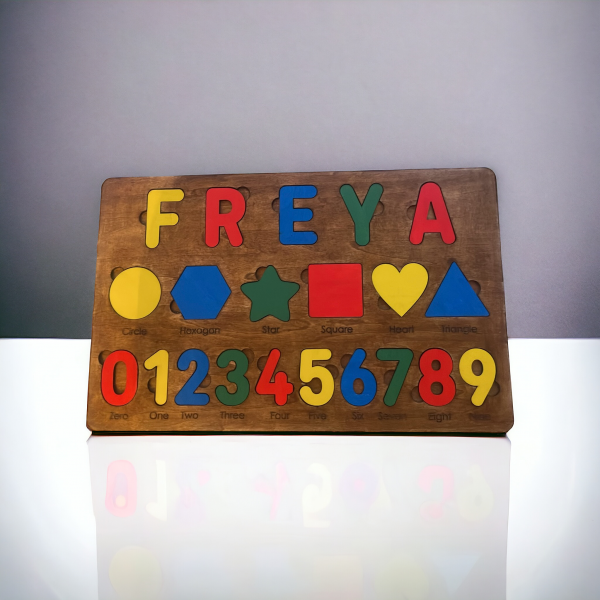 Personalised Name, Number and Shape Sorter