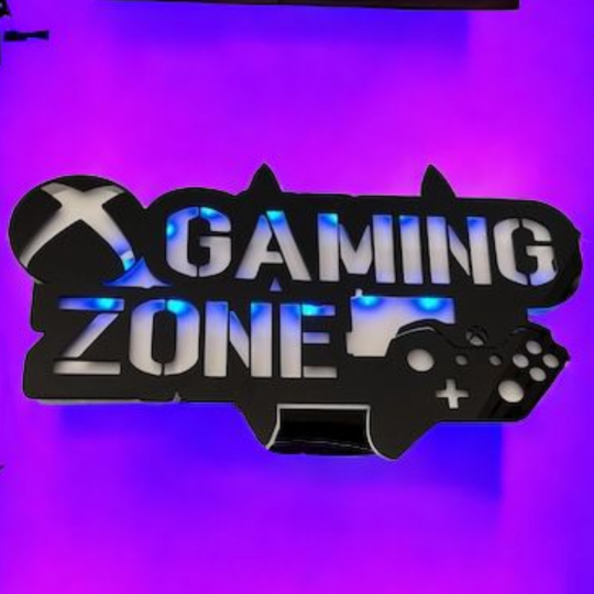 Illuminated Gaming Zone Wall Hanging (57 cms x 31 cms)